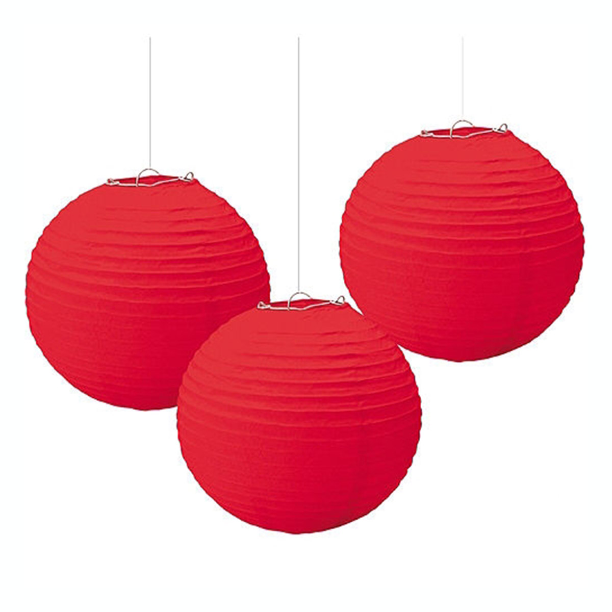 10 Inch Red Paper Lanterns